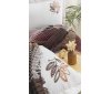 Летнее постельное белье с покрывалом пике Saheser - Floransa Ekru (Тurkey), евро комплект